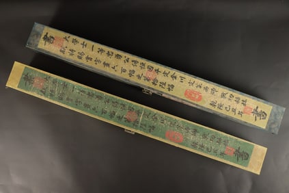 Lots Chinese long scrolls.