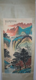Lots Chinese art scrolls.