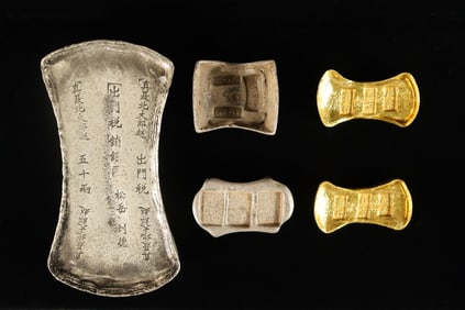 Lots Chinese fine ingots, condition selling it as is. Ungraded or authenticated.