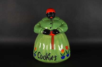 A vintage McCoy cookie jar