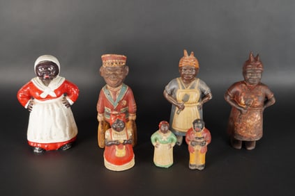 Lots Black Americana cast irons