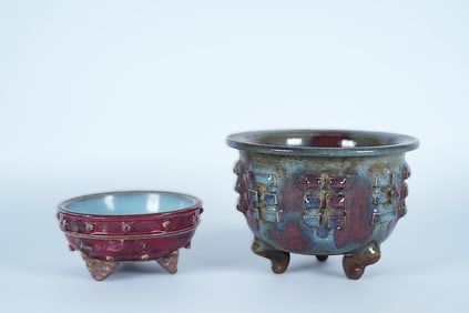 Lots Chinese purple censer