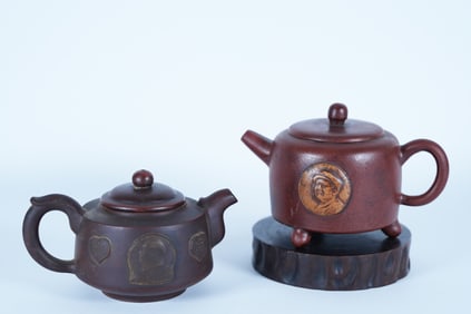 Lots Chinese clay teapots