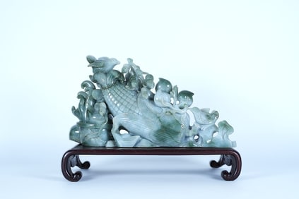 Chinese fine jadeite boulder