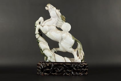 Chinese fine jadeite horse
