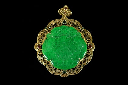 Chinese fine apple gren pendant