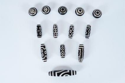 Lots Tibetan fine dzi beads