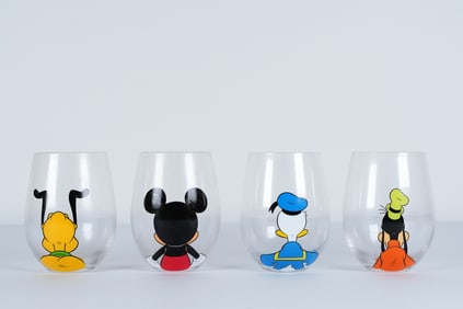 Lots vintage glass cups