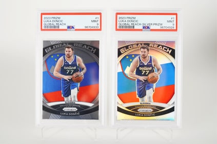 2 Luka Doncic PSA 9 cards