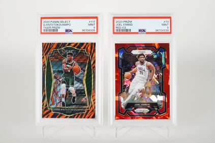 2 NBA PSA graded cards PSA 9