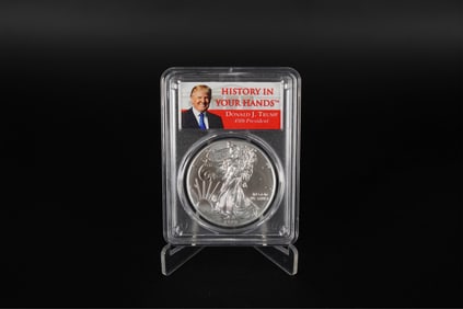 Donald Trump MS 70 silver coin