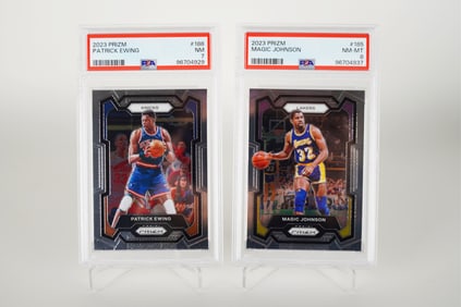 2 NBA PSA graded cards PSA