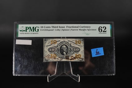 PMG graded 10 cent 3rd issue