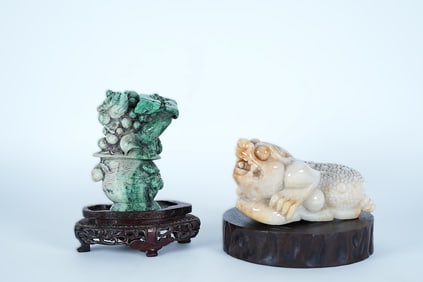 Lots Chinese jadeite carvings