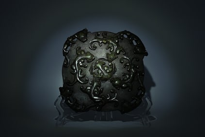 Chinese fine large stone disc