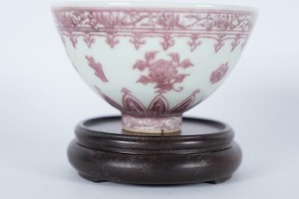 Chinese important copper red bowl