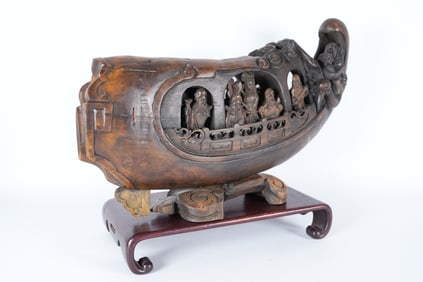 Chinese antique wooden figure