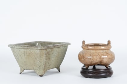 Lots Chinese crackled porcelains