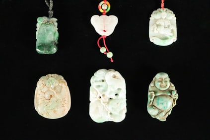 Lots Chinese jadeite carvings