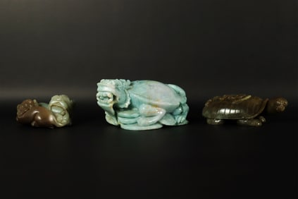 Lots Chinese jadeite carvings