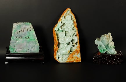 Lots Chinese fine jadeite