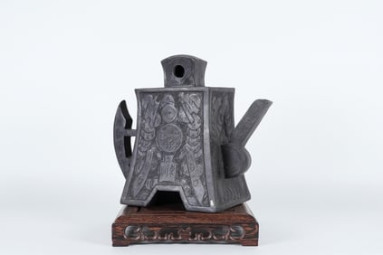 Chinese tall fine teapot