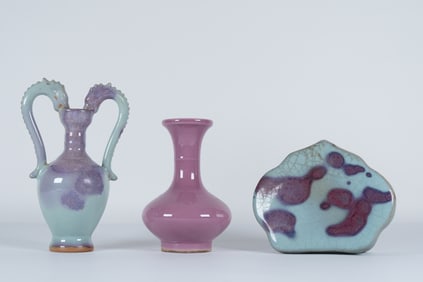 Lots Chinese purple porcelains