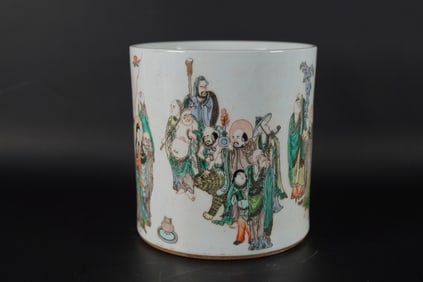 Chinese fine famille verte pot