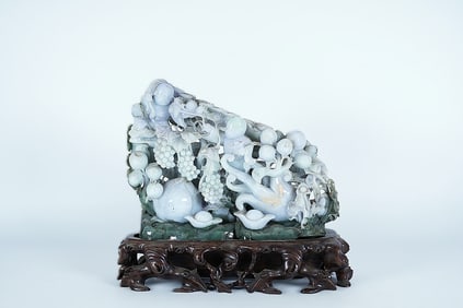 Chinese fine jadeite boulder