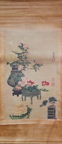 Lots Chinese fine art scroll