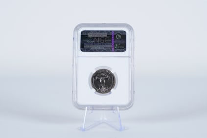 1967 25 cents graded NGC