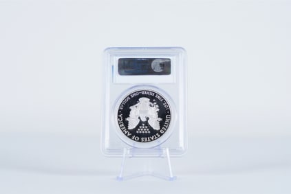 2008 silver one dollar graded PCGS