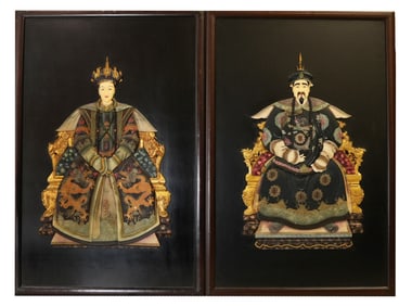 2 fine inlaid fine plaques