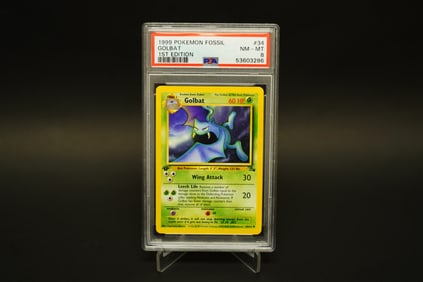 1999 Pokemon Golbat 1st edition PSA 8