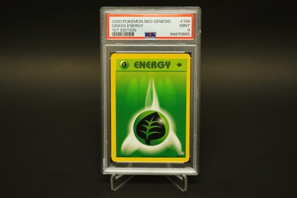 2000 Pokemon Grass Energy PSA 9