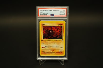 2000 Pokemon Onix PSA 8