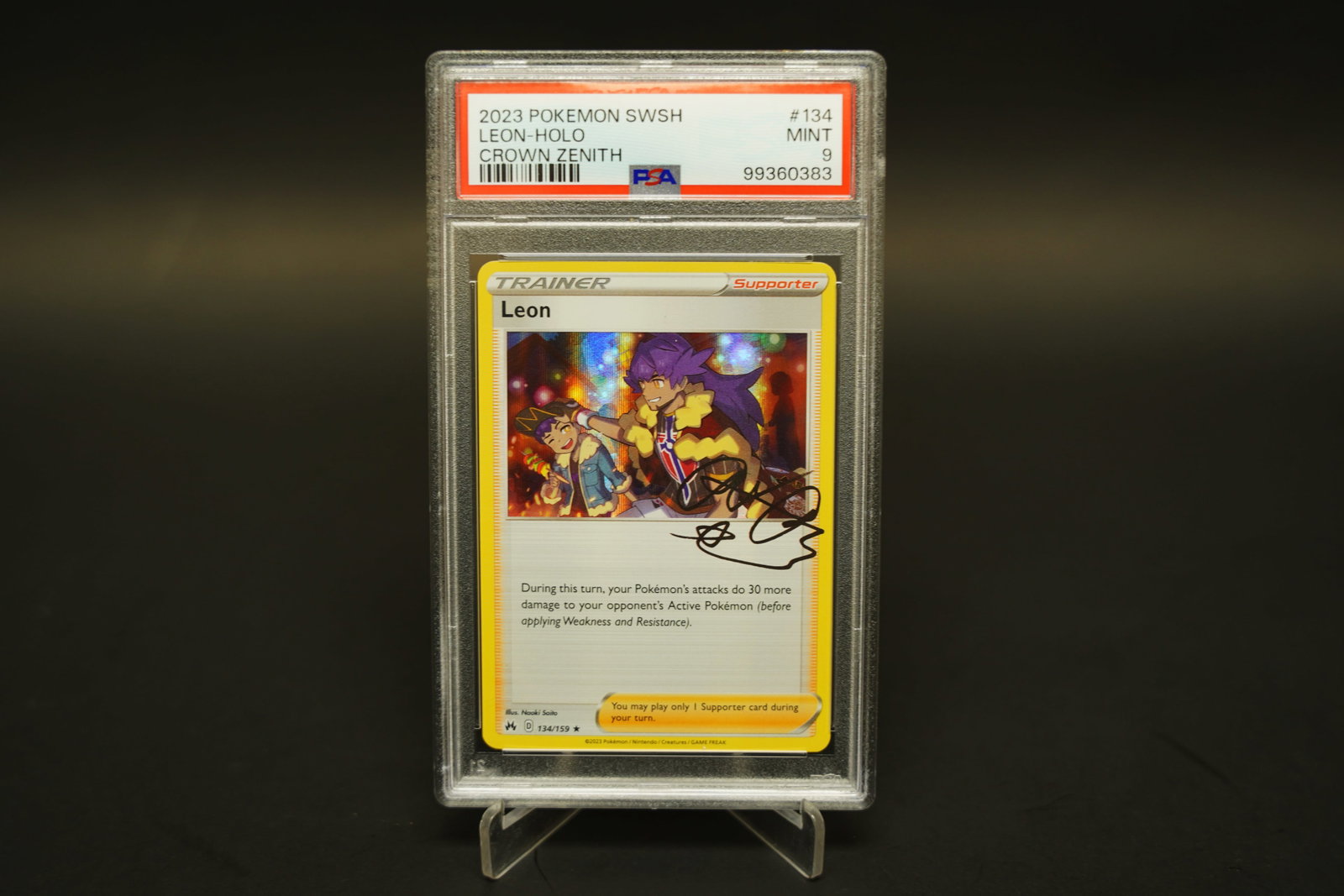 2023 Pokemon Leon-Hold PSA9: 2023 Pokemon Leon-Hold PSA 9.
