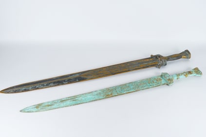 Lots Chinese bronze sword