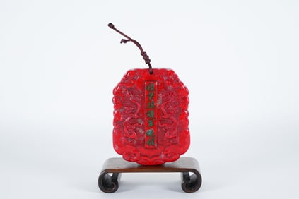 Chinese fine carved plaque