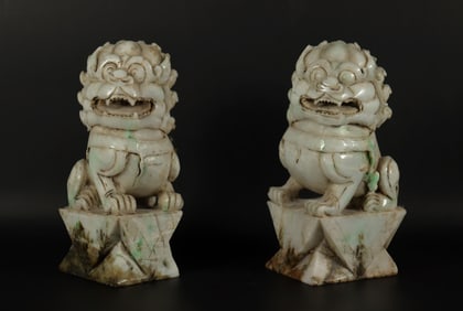 Lots Chinese jade lions