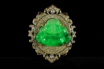 Chinese fine green pendant