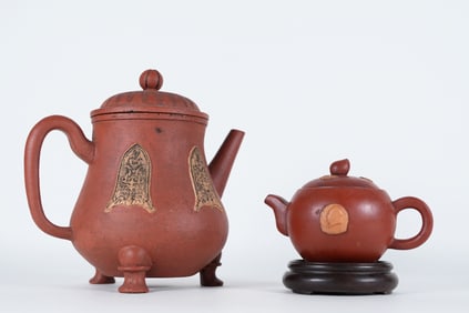 Lots Chinese clay teapots