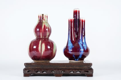 Lots Chinese purple vase