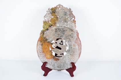 Chinese large carved disc