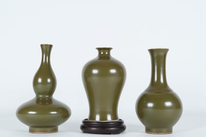 Lots Chinese green vase