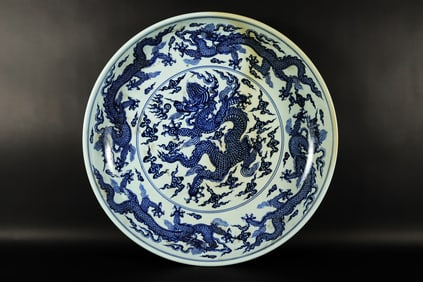 Chinese fine dragon charger