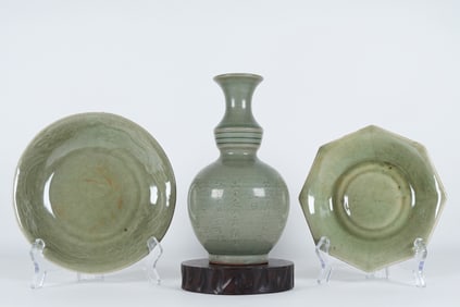 Lots Chinese green porcelains