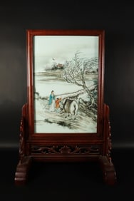 Chinese fine porcelain plaque