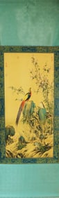 Chinese long art scroll
