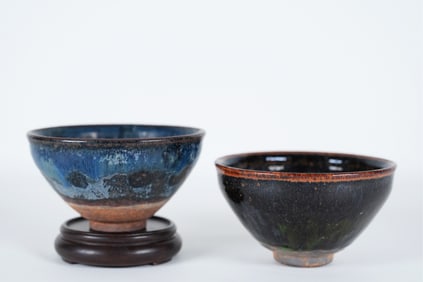 2 Chinese fine tea bowls
